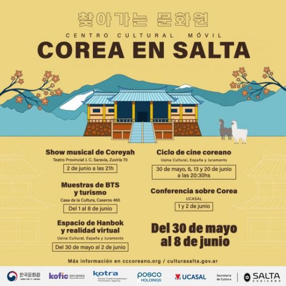 Programa de la Semana cultural de Corea en Salta