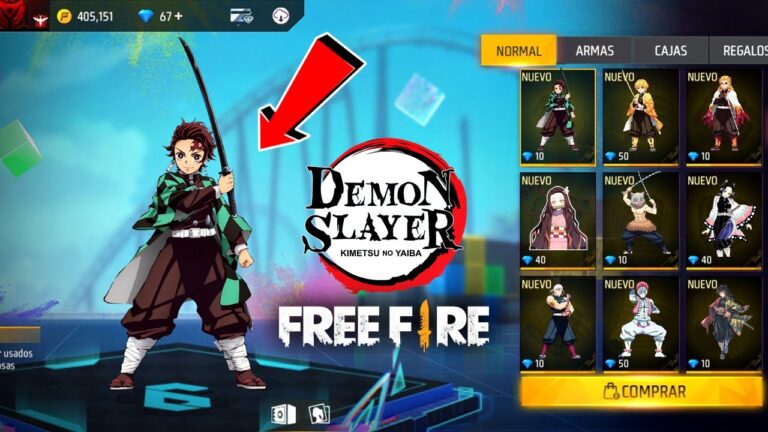 Demon Slayer protagoniza colaboración con el videojuego Free Fire